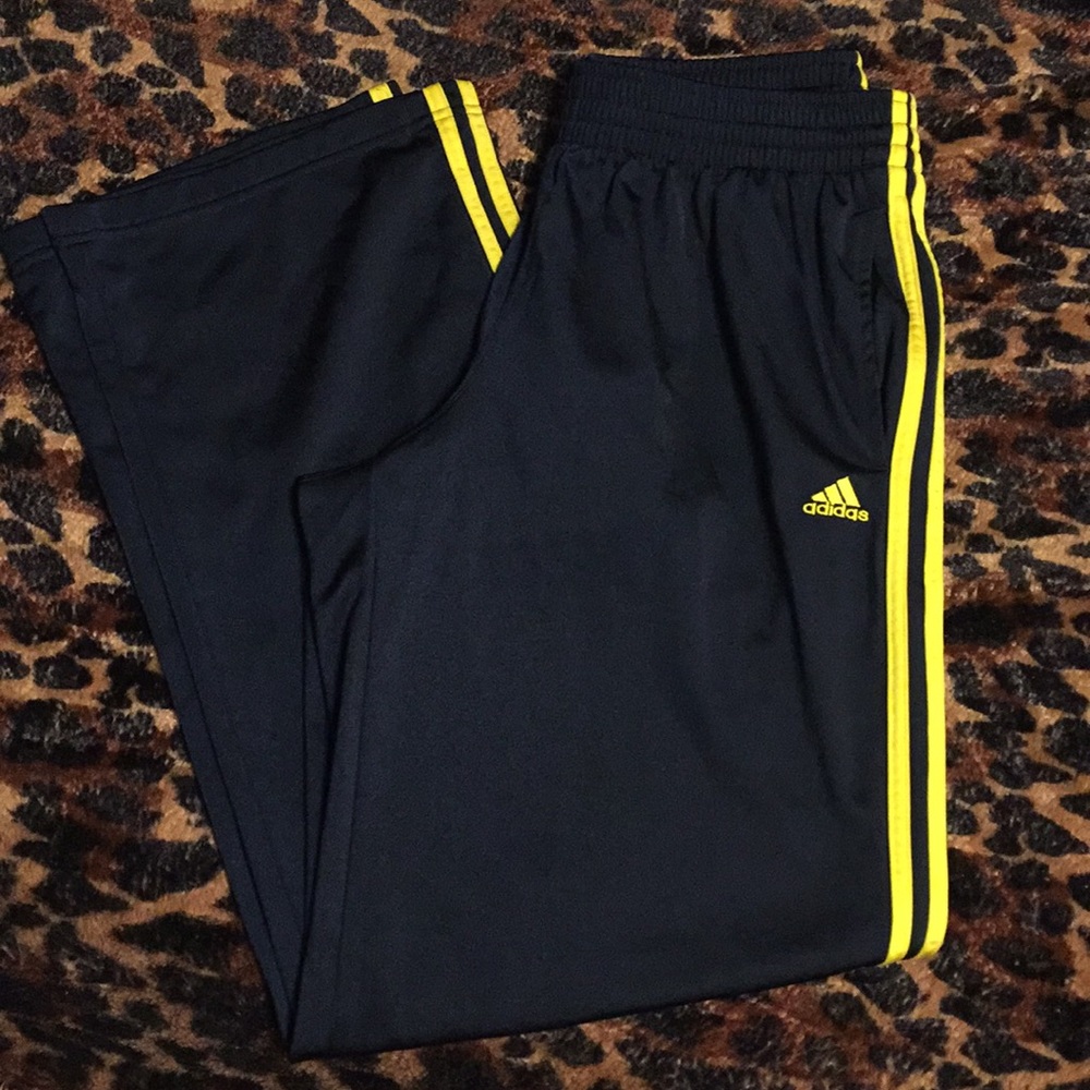 Navy blue Adidas pants